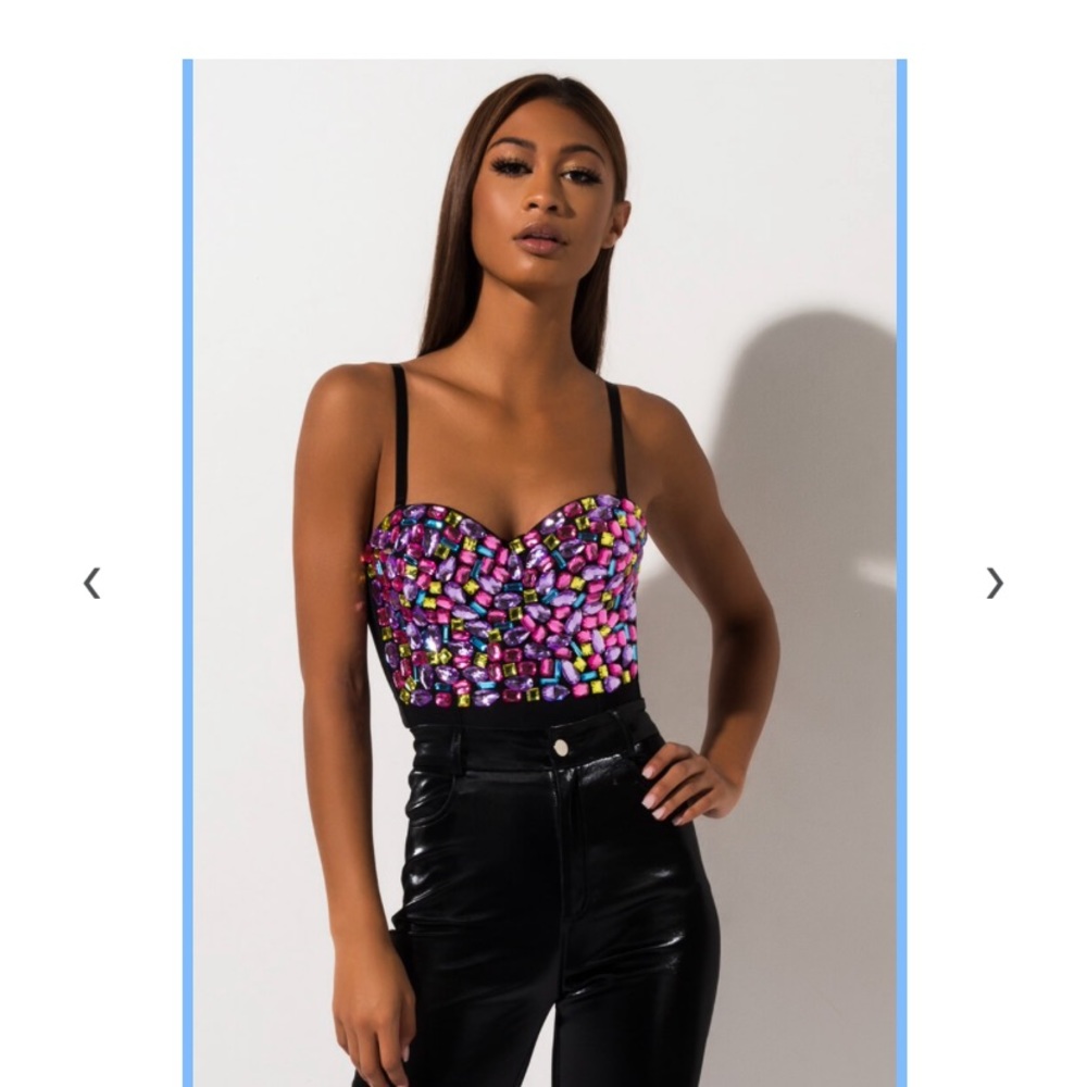 Bedazzle corset top